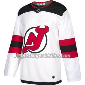 New Jersey Devils Blank Adidas Wit Authentic Shirt - Mannen